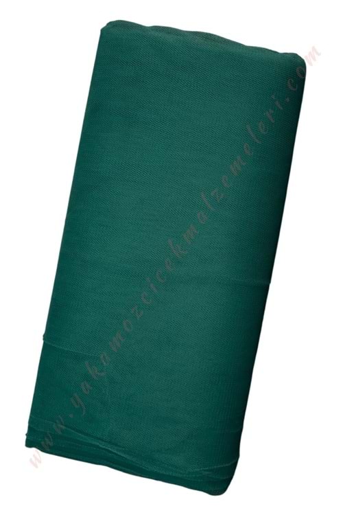 70 Metre Katlı Tül - Koyu Yeşil - 2 MT X 70 Metre