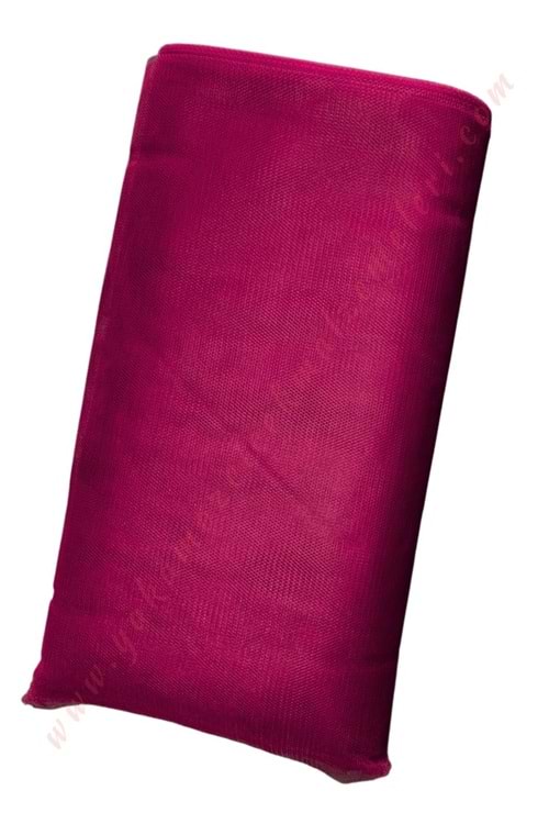 35 Metre Katlı Tül - Bordo - 2 MT X 70 Metre