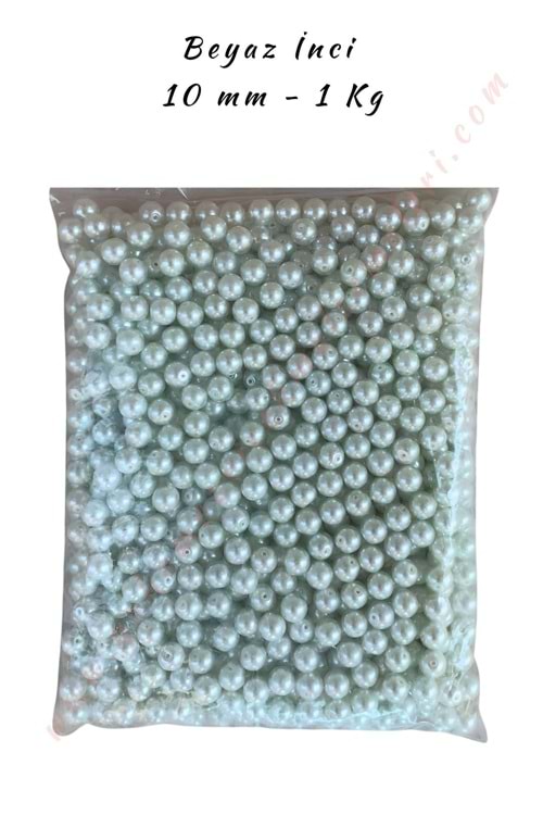 İnci Paket 10 mm Beyaz - 1 KG