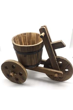 AHŞAP BİSİKLET SAKSI SEPET YK-165 KÜÇÜK