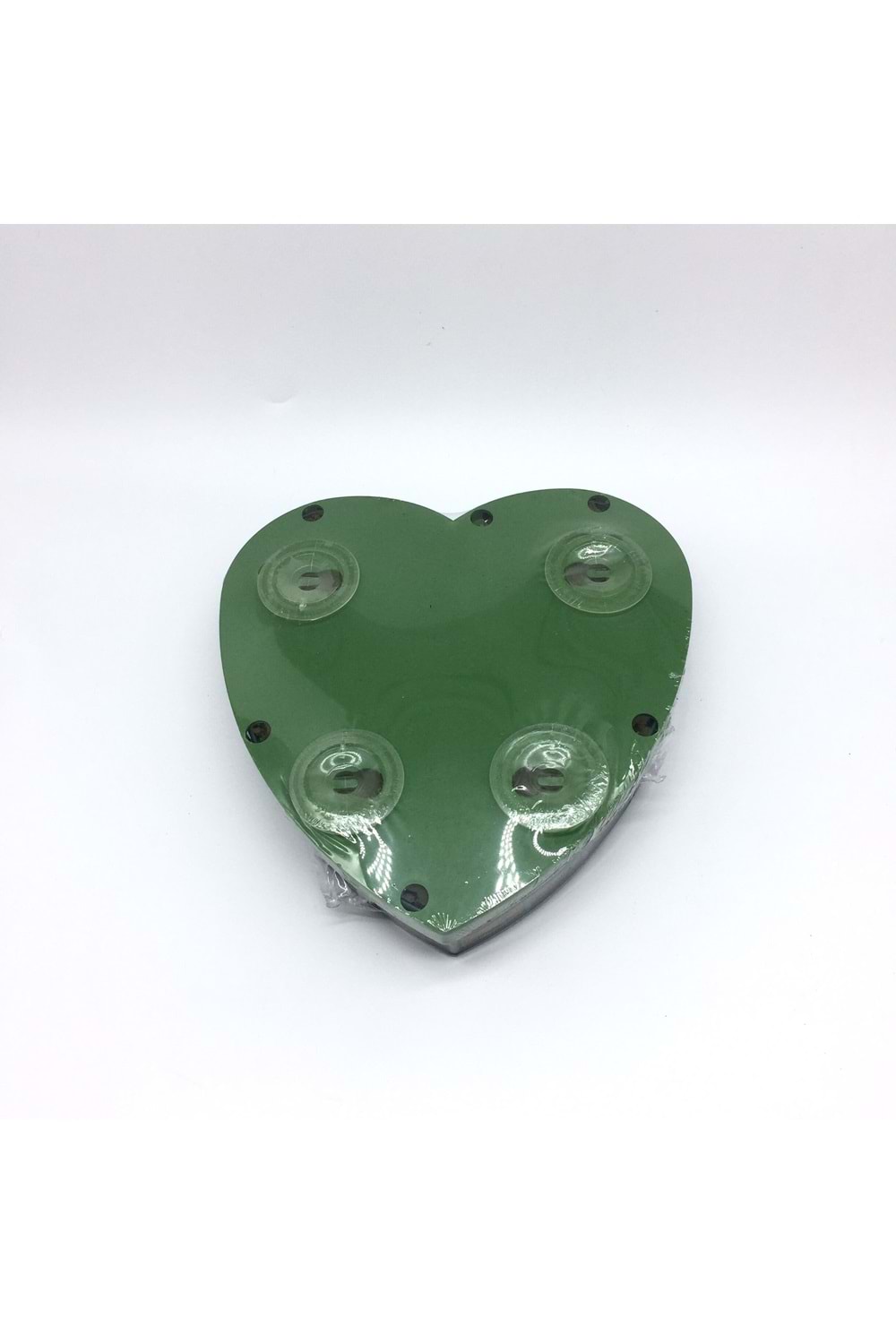Kalp Orta Boy Oasis Aranjman Altlığı Izgaralı 30 x 30 x 4 Cm Çiçek Süngeri