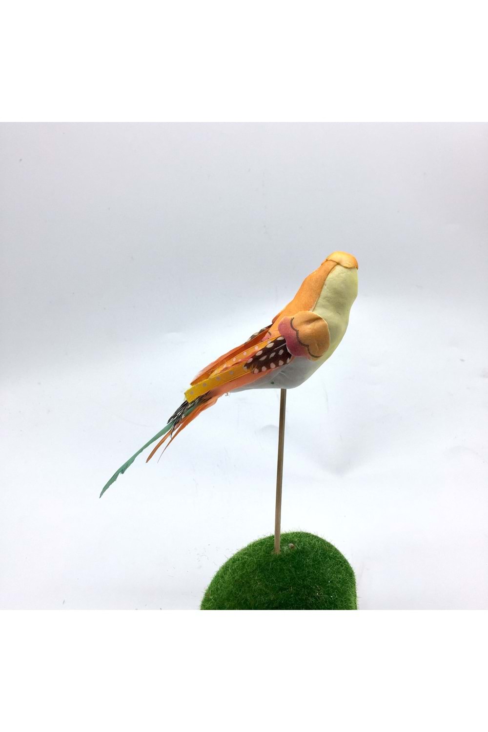Renkli Strafor Dekor Kuş Papağan 15 Cm