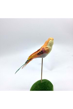 Renkli Strafor Dekor Kuş Papağan 15 Cm