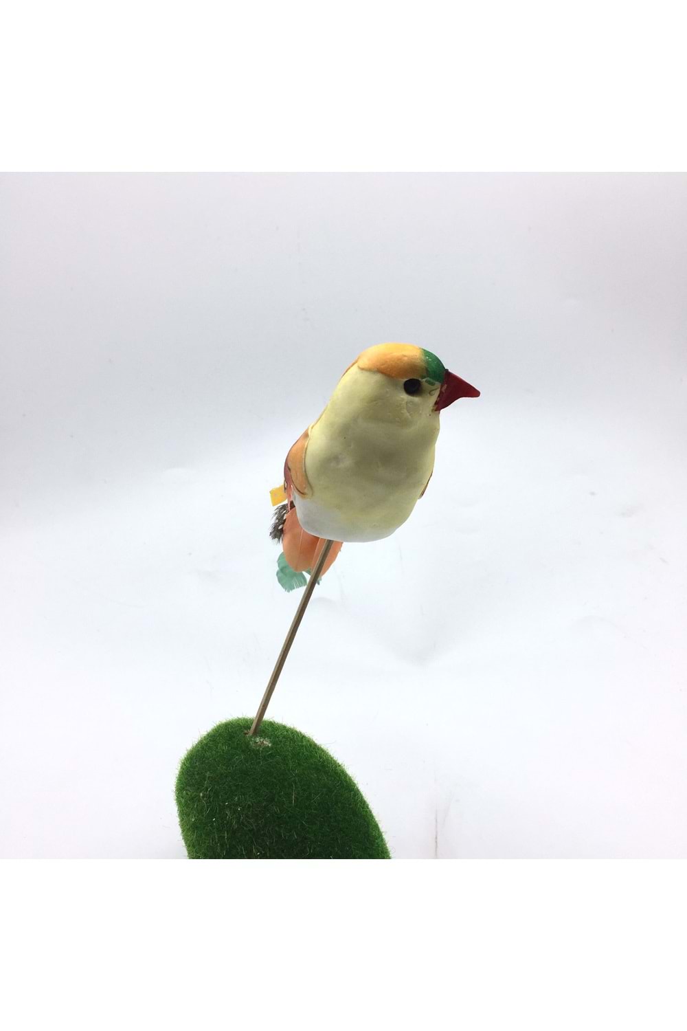 Renkli Strafor Dekor Kuş Papağan 15 Cm