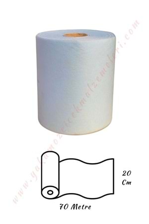 Araba Elyafı En 20 Cm Boy 70 Metre - Açık Mavi