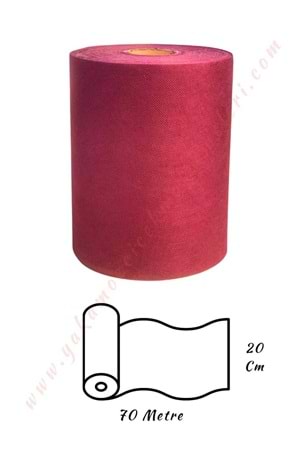 Araba Elyafı En 20 Cm Boy 70 Metre - Bordo