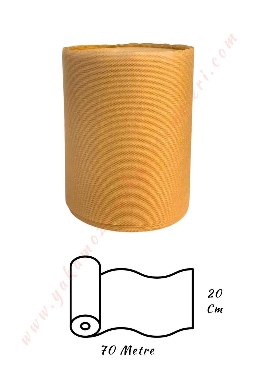 Araba Elyafı En 20 Cm Boy 70 Metre - Kahverengi