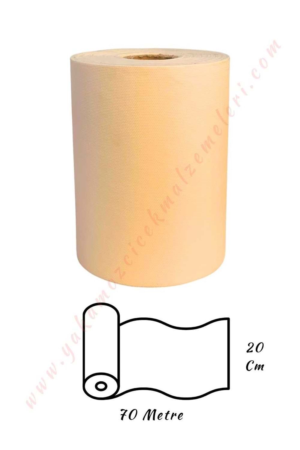 Araba Elyafı En 20 Cm Boy 70 Metre - Krem