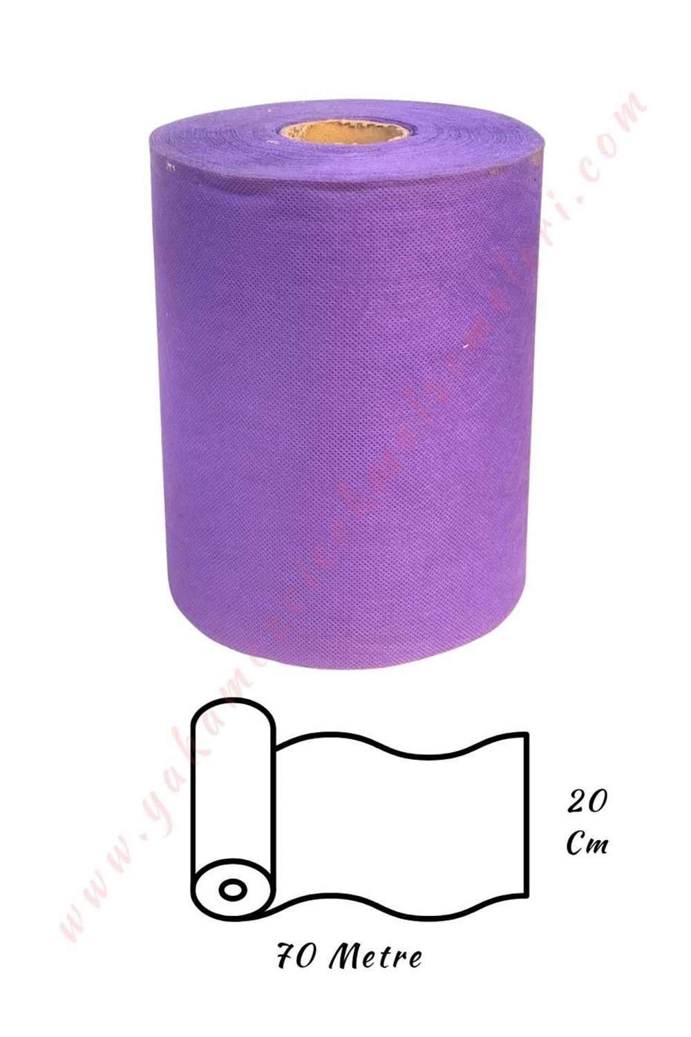 Araba Elyafı En 20 Cm Boy 70 Metre - Mor