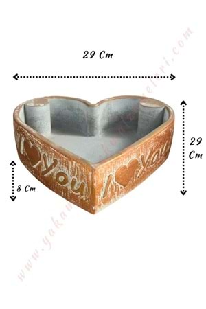 Beton Kalp Saksı - Açık Kahverengi - 29*29*8 Cm