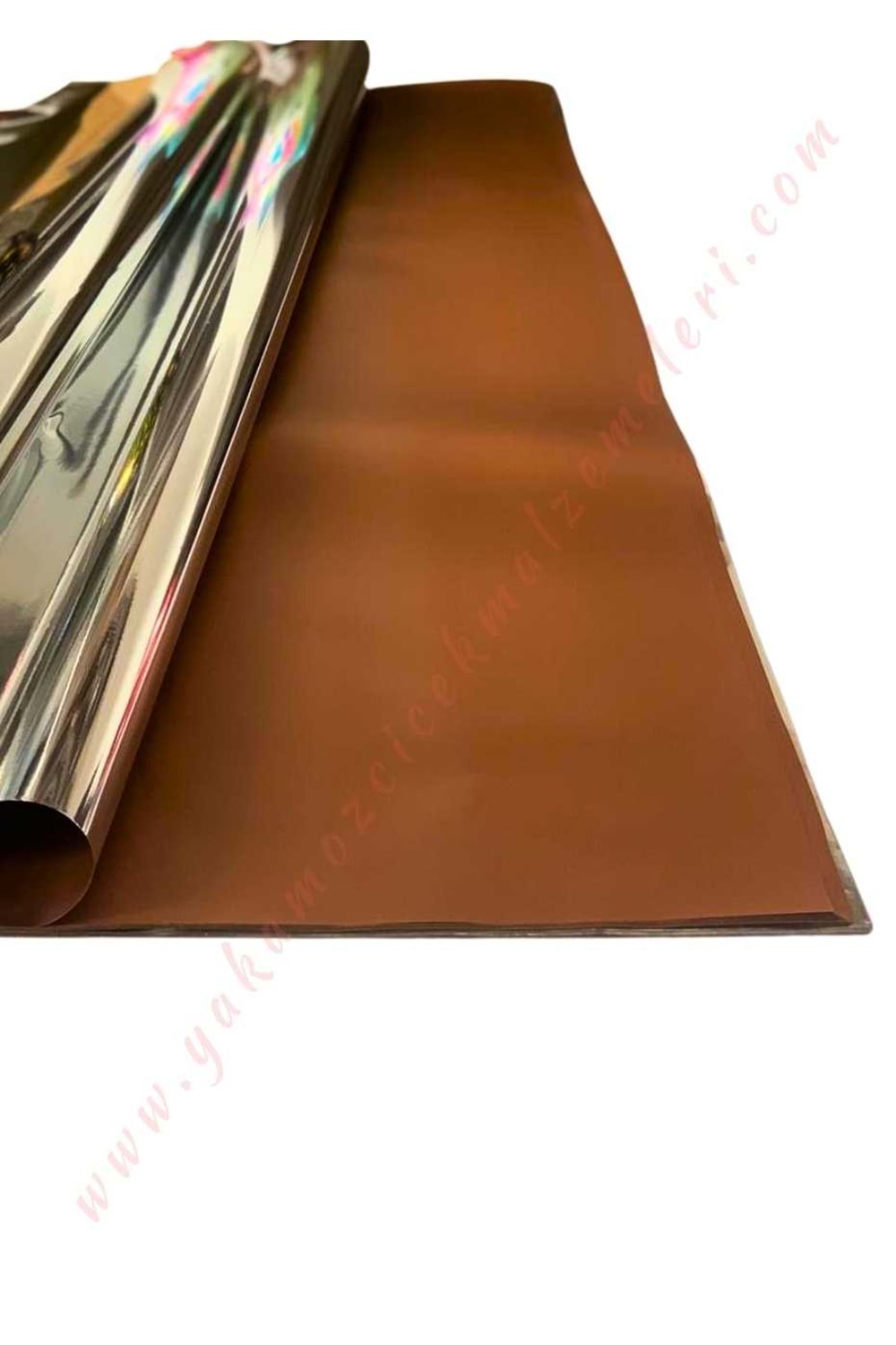 Kampanyalı Kesik Selefon Çiçek Buket Paketleme Malzemesi 56*56 Cm 20 Adet - Kahverengi