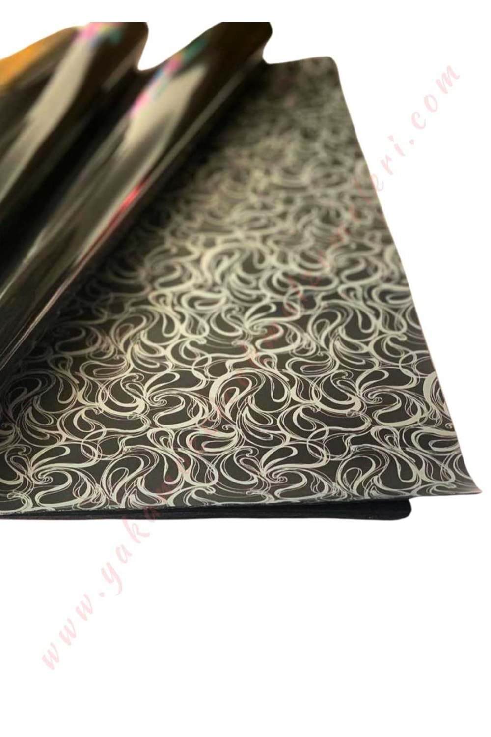 Kampanyalı Kesik Selefon Çiçek Buket Paketleme Malzemesi 56*56 Cm 20 Adet - Siyah