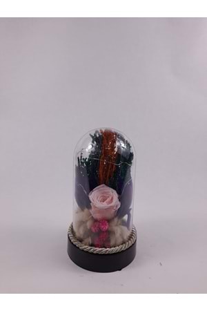 TERS FANUS MİKA COVER SOLMAYAN GÜL 000100 - BEBE PEMBE - STD