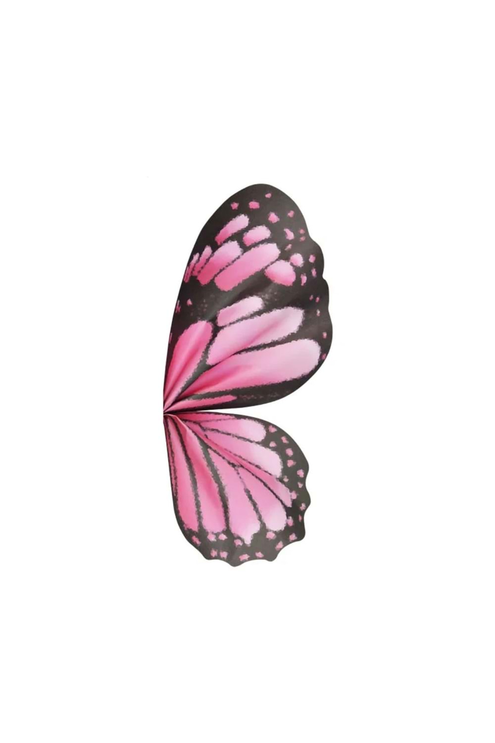 Kelebek Kanadı Selefon Renkli - Açık Pembe