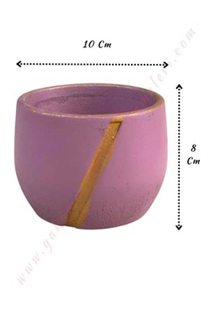 Beton Skulent - Kaktüs Saksısı 8*10 Cm - Somon