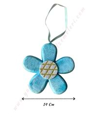 Strafor Simli Papatya 14 Cm - Mavi
