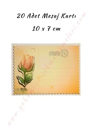 20 Adet Mesaj Kartı - Kartpostal