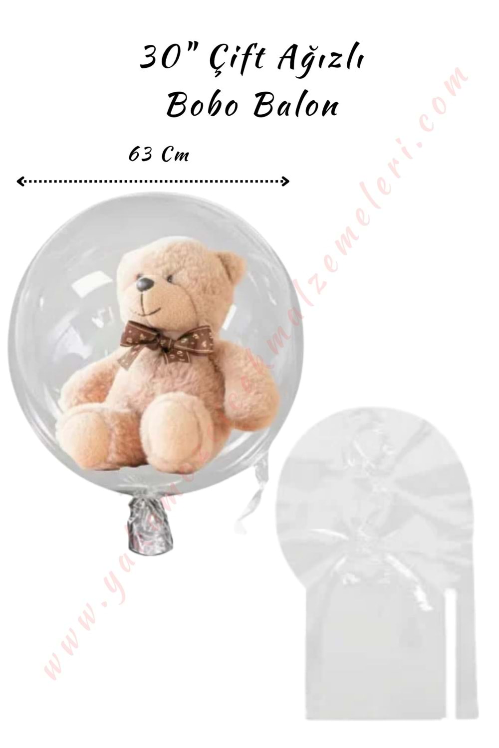 Bobo Balon - 30 İnch Çift Girişli - 1 Adet