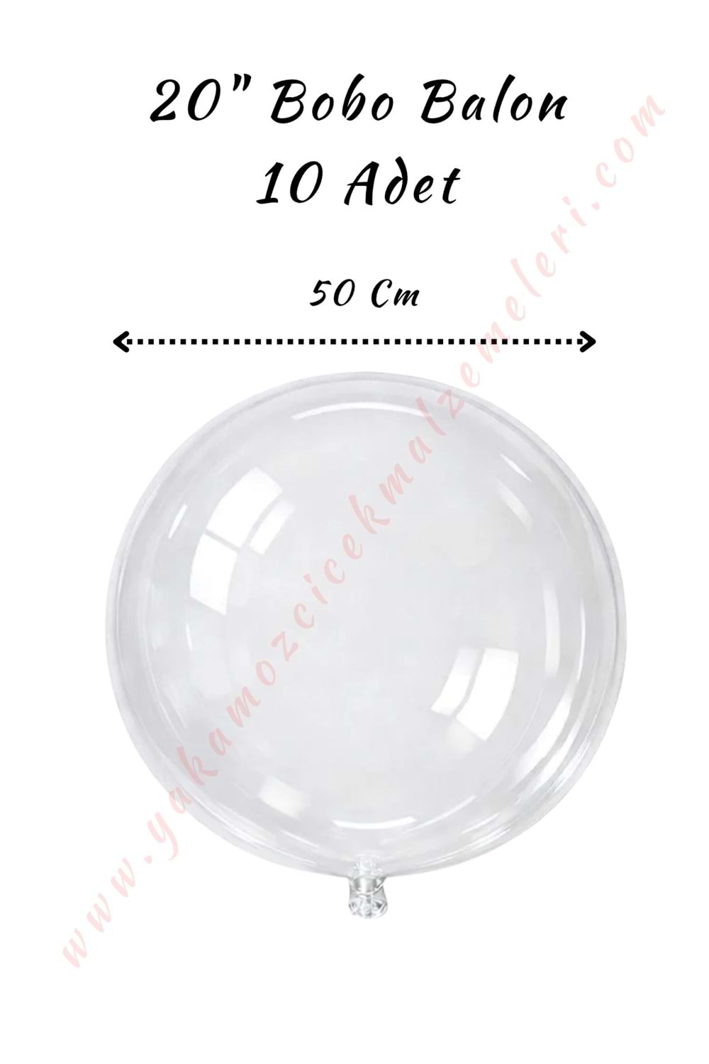 Bobo Balon - 20 İnch - 10 Adet
