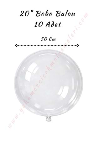 Bobo Balon - 20 İnch - 10 Adet