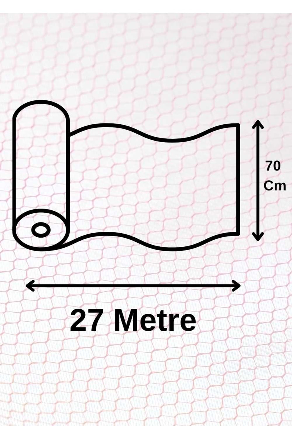 Gold Tül Renkli - Tül Modelleri - Gold - Turuncu - 70 CM X 27 METRE