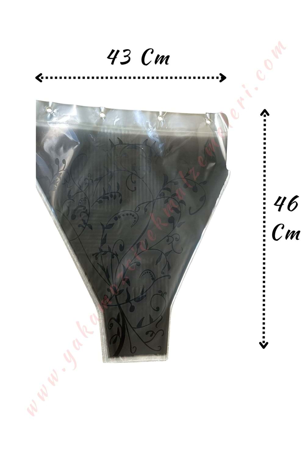 Çiçek - Buket Paketleme Poşeti Desenli 100 Adet 43*46 Cm YK-347 - Siyah