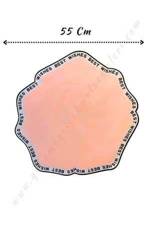 Gül Selefon Çiçek Buket Paketleme Malzemesi 55 Cm Çap 10 Adet YK-264 - Somon