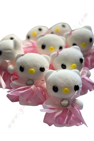 Hello Kitty Strafor Buket Süsleme Objesi 10 Lu Paket YK-277 - Açık Pembe