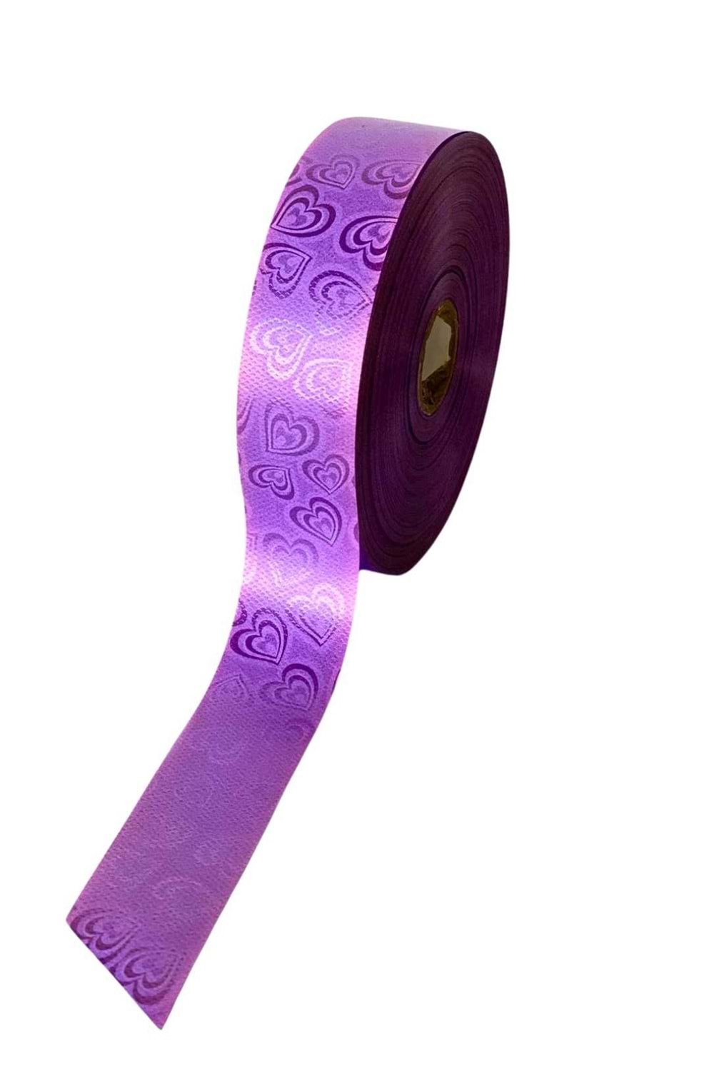Kampanyalı Desenli Rabant Kurdele 3 Cm X 50 Metre - Rabant Modelleri - Desenli Rabant - Mor - 3 CM X 50 METRE