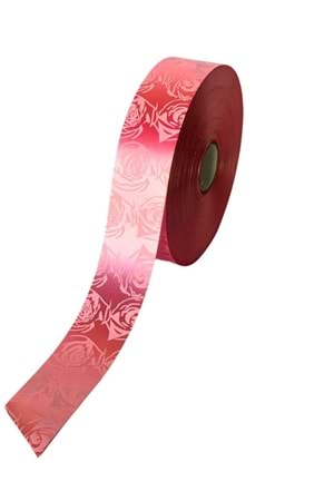 Kampanyalı Desenli Rabant Kurdele 3 Cm X 50 Metre - Rabant Modelleri - Desenli Rabant - Pembe - 3 CM X 50 METRE