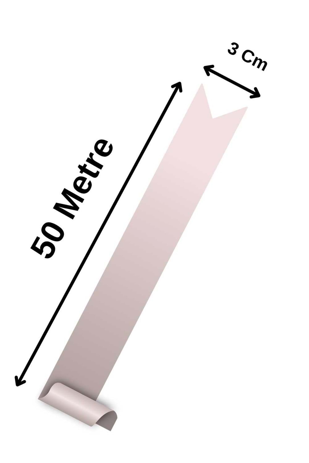 Kampanyalı Desenli Rabant Kurdele 3 Cm X 50 Metre - Rabant Modelleri - Desenli Rabant - Pembe - 3 CM X 50 METRE