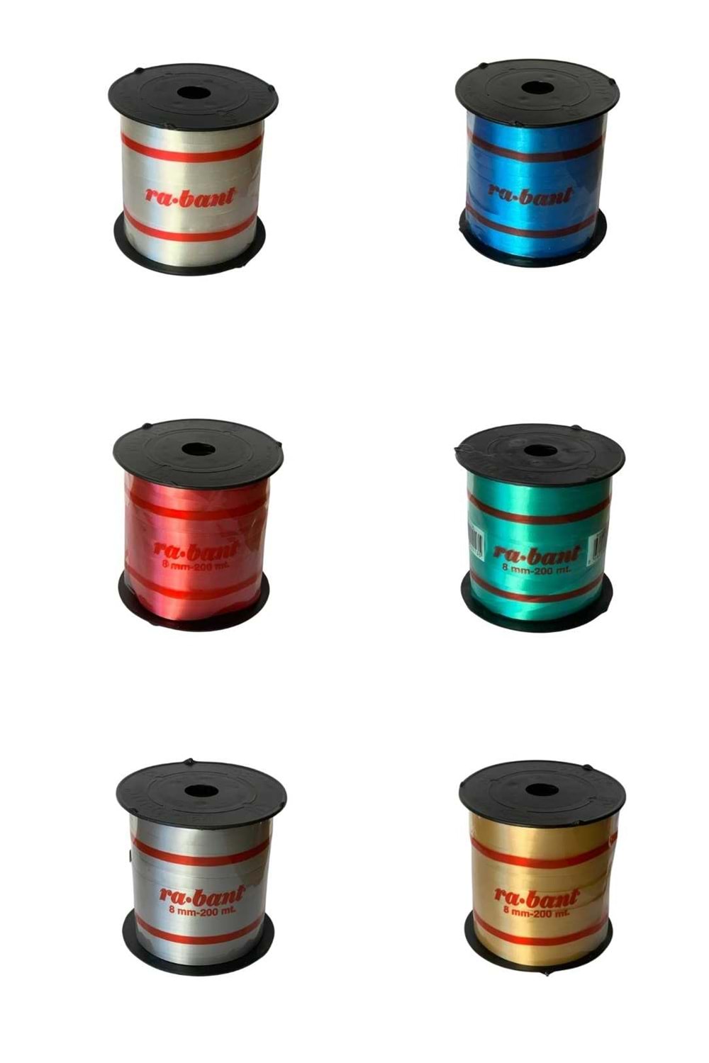 İnce Rabant Kurdele 8 mm x 200 Metre - Rabant Modelleri - Renkli Rabant - Yeşil - 8 MM X 200 METRE