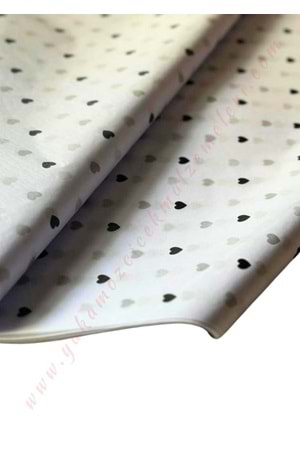 Desenli Pelur Kağıt 50*70 cm 40 lı Paket Çiçek Buketi Hediye Paketleme Malzemesi - Beyaz