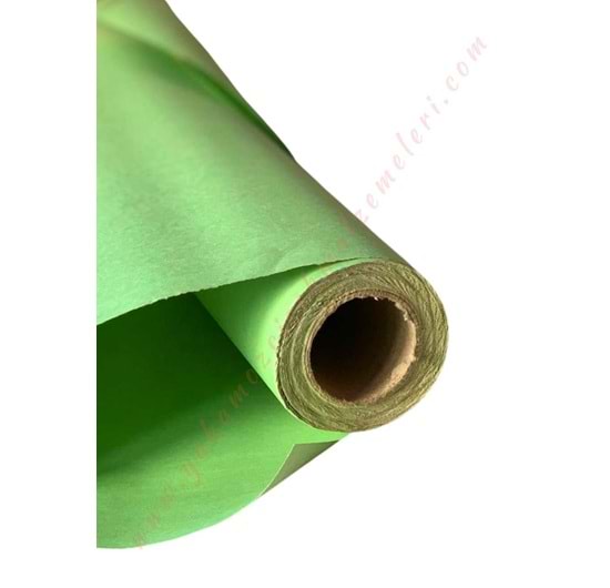 Kampanyalı Rulo Kağıt Çiçek Buket Paketleme Malzemesi 20 Metre 58 Cm En - Açık Yeşil