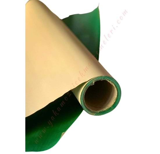 Kampanyalı Rulo Kağıt Çiçek Buket Paketleme Malzemesi 15 Metre 60 Cm En - Yeşil - Kraft