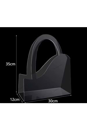 Şeffaf Çiçek Taşıma Çantası Kelebek Kesimli 50 Micron
