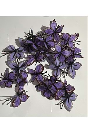 Dekor Kelebek 100 Adet mini