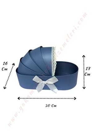 Bebek Puseti Aranjman Altlığı 30*16*17 Cm - Mavi