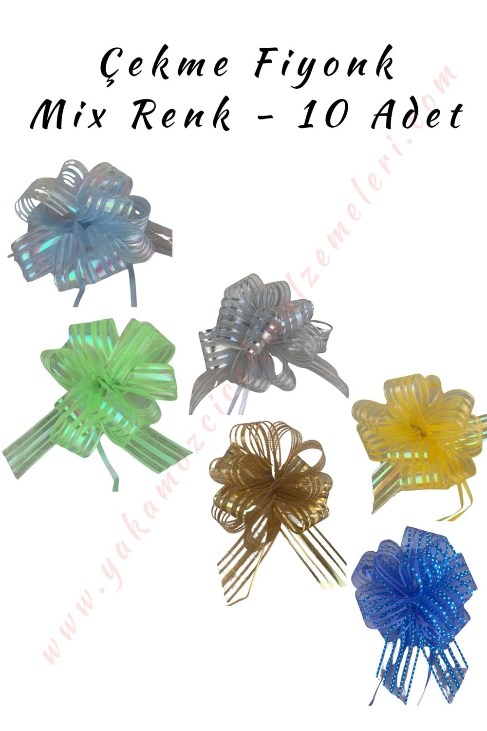 Çekme Fiyonk - Mix Renkli - 10 Adet