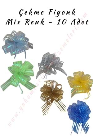 Çekme Fiyonk - Mix Renkli - 10 Adet